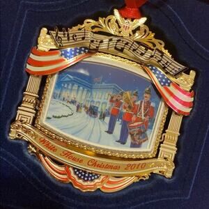 2010 White House Christmas Ornament Stars and Stripes Forever In Box